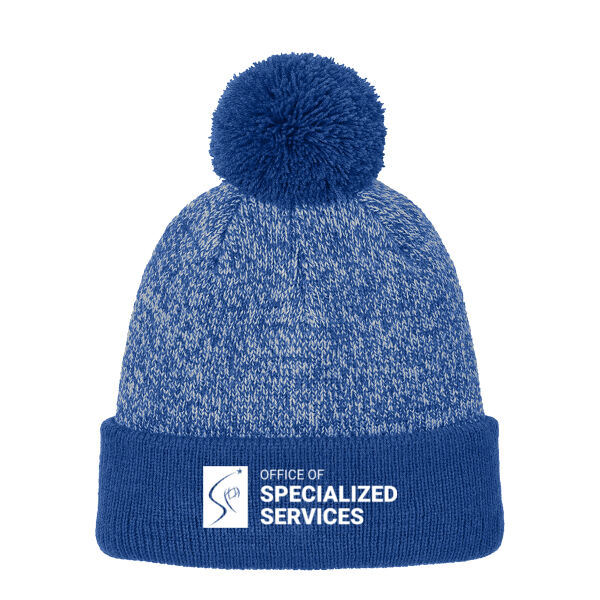 Sport-Tek - Halftime Heather Pom Beanie - Embroidered Logo Thumbnail