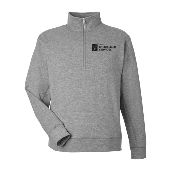 J.America - Unisex Electric Fleece Quarter-Zip Sweatshirt - Embroidered Logo Thumbnail
