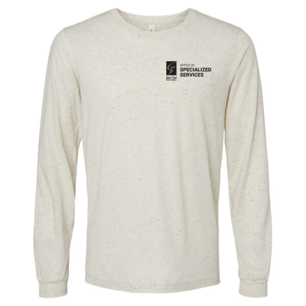 BELLA + CANVAS - Unisex Triblend Long Sleeve Tee - Printed Logo Thumbnail