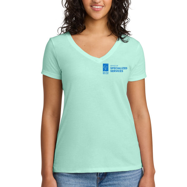 Next Level Apparel - Women's Ideal V-Neck Tee - Printed Logo Thumbnail