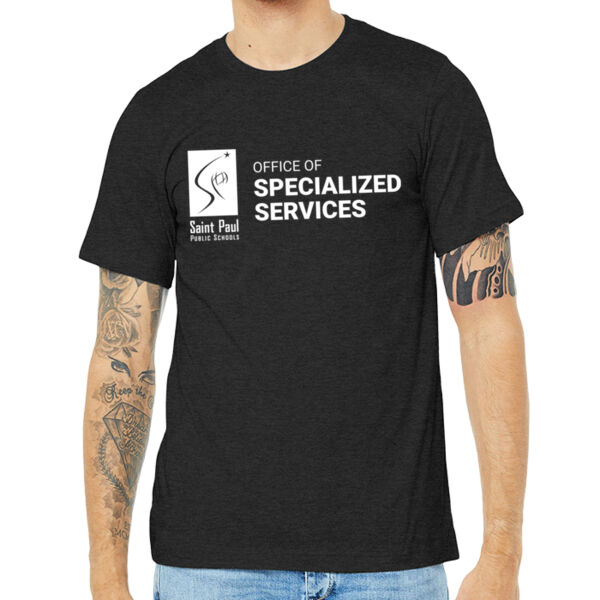 BELLA + CANVAS - Unisex Heather CVC Short Sleeve Tee - Printed Logo Thumbnail