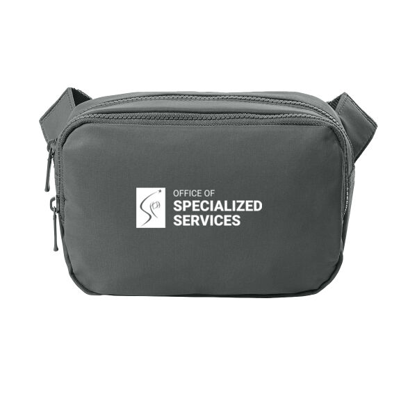 Port Authority® Matte Dual-Compartment Crossbody - Embroidered Logo Thumbnail
